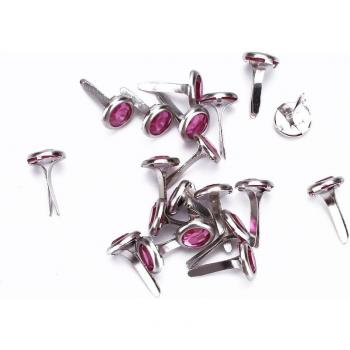 Mini Brads de Metal con Strass