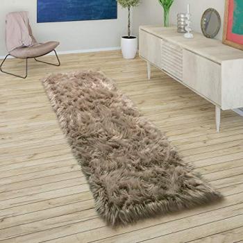 Coussin Cœur Tapis Fausse Fourrure 80x150