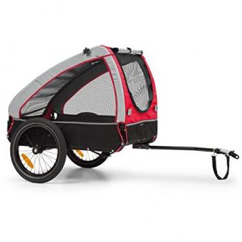 Remorque Vélos Klarfit Husky – 250 L, Toile Oxford 600D – Rouge