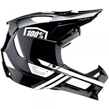 100% Trajecta Downhill Helm Schwarz/Weiß M (56-58 cm)