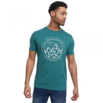 Crosshatch Men's Talung Marl T-Shirt Extra Large Green