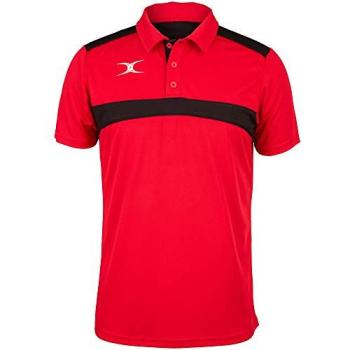 Medium Red‑Black Gilbert Rugby Photon Polo Shirt – Men
