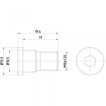 Vis, disque de frein Hella 8DZ 355 209-071 pour OPEL, FIAT et JEEP