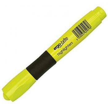 Ergo-Brite Ergonomic Highlighter Pen Yellow (Pack of 10) JN69979