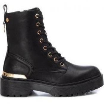 Bota Militar De Mujer Xti 141807 Negro