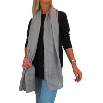 Paulo Due Women’s Golden Gleam Shawl – One Size Grey