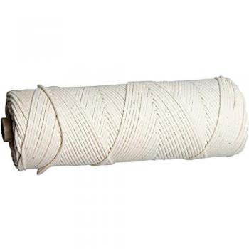 Mèche pour feuilles de cire d'abeille, à utiliser avec des bougies faites en feuilles de cire d'abeille, ép. 2-3 mm, 80 m/ 1 rouleau, 100 gr