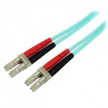 StarTech.com 1m Fiber Patch Cable, Multimode (MM), Aqua, 50/125
