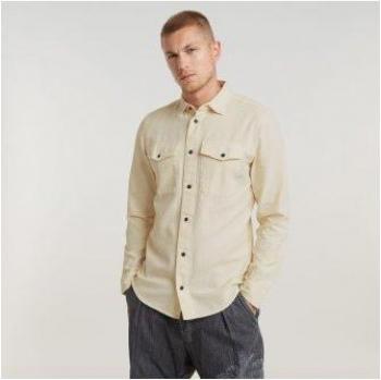Camisa Hombre G‑Star Marine Beige XL (Sustentable)