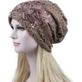Femme Lace Flower Bonnet