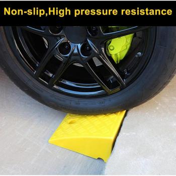 Heavy-Duty Plastic Curb Ramp for Car, Bike, and Motorcycle