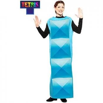 Terno Azul Claro com Detalhe Tetris