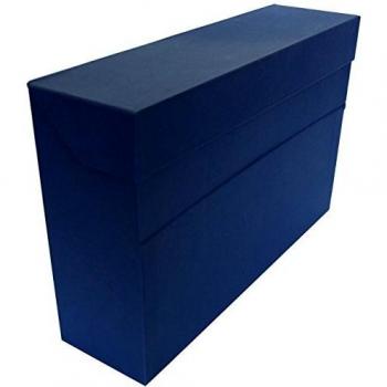 Scatola Blu 155x10 con Rivestimento Tessuto Geltex