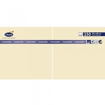 Duni Serviette Zelltuch 40x40 Champagner 250 Stück