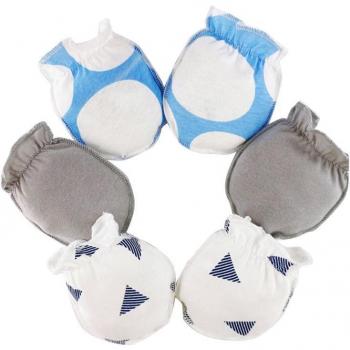 Baby Kratzschutz Handschuhe, 3 Paar
