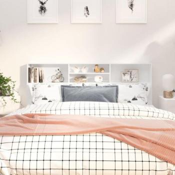 VidaXL High Gloss Headboard Cabinet 180x19x103.5 cm