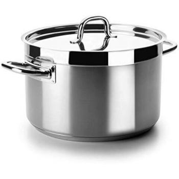 Cacerola Alta Con Tapa Chef Luxe 50 Cm Inox