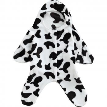 Vêtement d’hiver bébé en coton mousse, capuche, design vache-lapin