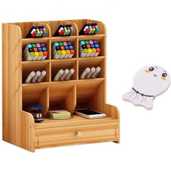 Desk Organizer with Drawer for Office Supplies