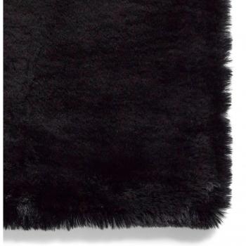 Super Teddy Rectangle Rug Black