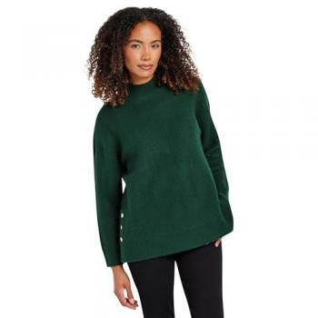 Pull en Tricot Chevron Vert M & Co