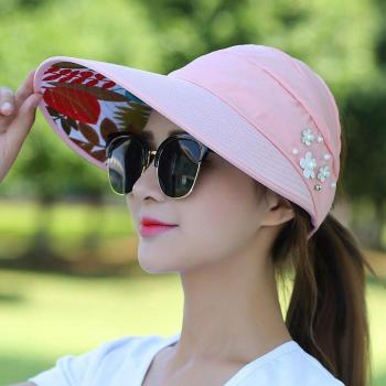 Visor de playa para mujer con protección UV
