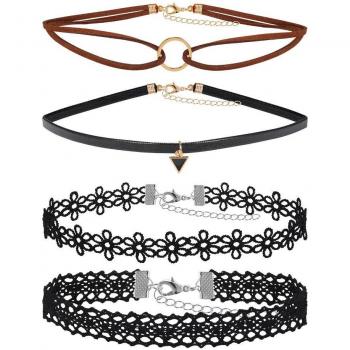 Collar Gargantilla de Cumpleaños Gótico 4 Unidades por Lote