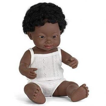 Vanilla Scented African Boy Baby Doll with Down Syndrome