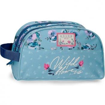 Movom Wild Flowers Double Compartment Travel Bag
