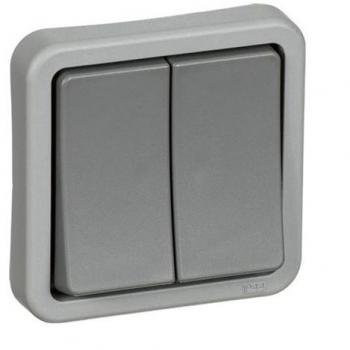 Interruttore a pressione LK Opus 74 grigio scuro 16A 250V AC