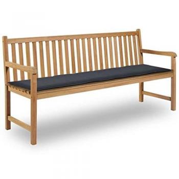 Coussin de banc 180x50x3 cm anthracite tissu oxford