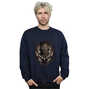 Navy Men’s Black Panther Gold Killmonger Sweatshirt – Size 2XL