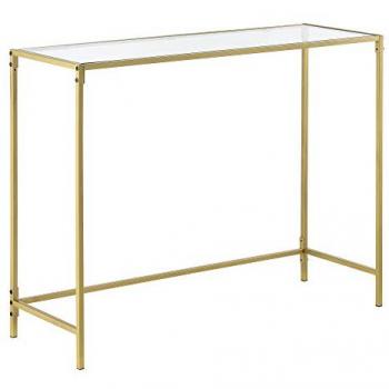 En.casa Konsolentisch, »Alajärvi« Flurtisch 100x35x80cm Gold