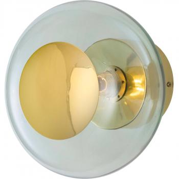 Applique murale Ebb & Flow HORIZON SURFACE Verre soufflé Ø21cm Vert Jaune