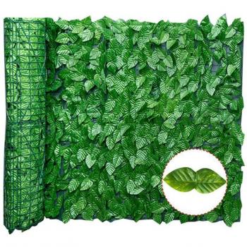 Clôture extérieure en herbes simulées, style jardin