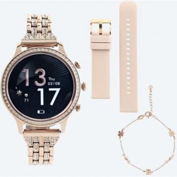 Manta Diamond Lusso Smartwatch 3,35 cm (1.32) IPS 43 mm Digitale 360 x 360 Pixel Touch screen Oro