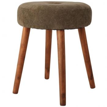 Home&Styling Sitzhocker Ø35x45 cm Dunkelgrün