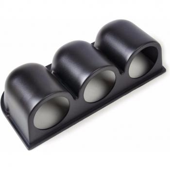DRAGON GAUGE Black 52mm Triple Gauge Pod Mount