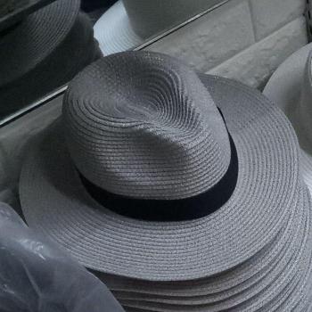 Women's Ribbon Round Straw Hat