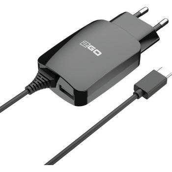 2GO USB-Netz-Ladegerät 110V-240V Schwarz für Mobilgeräte