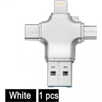 4-in-1 Micro SD Card Reader Type-C USB 3.0 for microSDHC/SDXC and XQD Cards