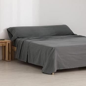 Juego de Sábanas de Franela Anthracite 100% Algodón