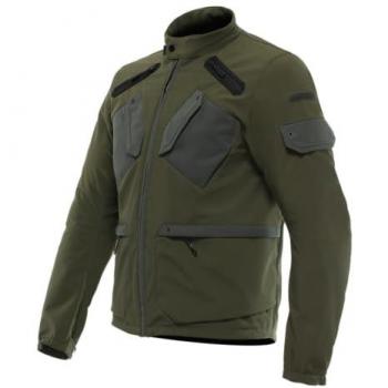 Giacca Moto Tessile Uomo Dainese Lario Tex Verde 44 con Protezioni Removibili e Tessuto Ventilato