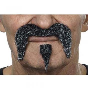 Moustache stylée avec pommeau pour adulte