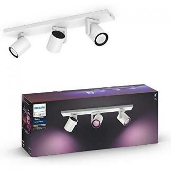 Philips Hue Argenta White & Colour Ambiance Smart 3X Ceiling Spotlight Bar LED (GU10)