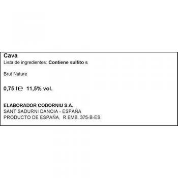 Cava Brut Nature de Codorníu Gran Plus Ultra 2021