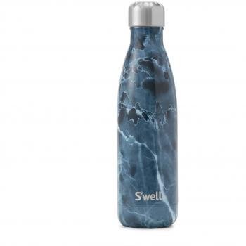 S’well Blue Marble 0.5 L Vacuum‑Proof Stainless Steel Hydration Bottle