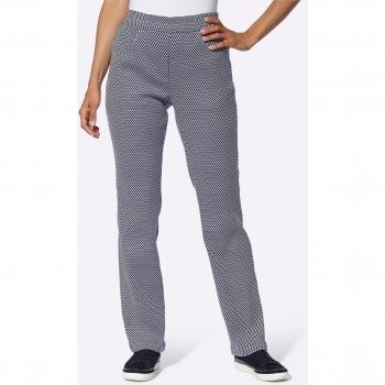 Viskose-Polyester-Mix Damen-Hose – Casual Looks, kurz, bunt