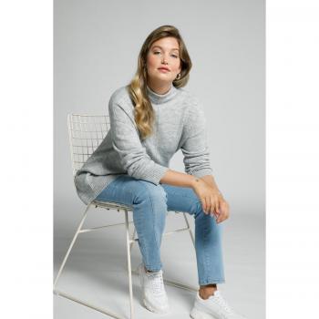 Maglione Donna Maniche Lunghe Beige Oversize Taglia 60/62