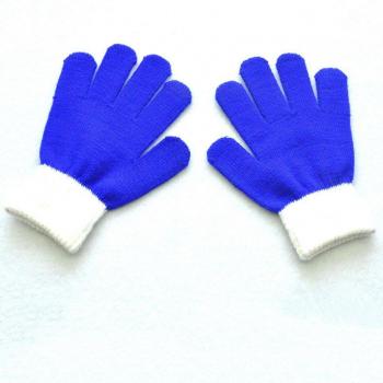 Colorblock Cartoon Gloves for Kids